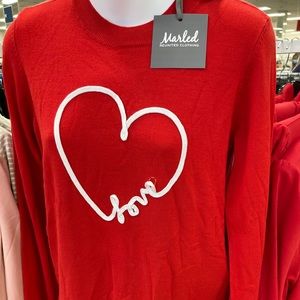 Brand new valentines love sweater